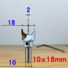 Фреза для формирования сфер (бусины) Tideway F00408 D=18 S=10 + HSS сверло